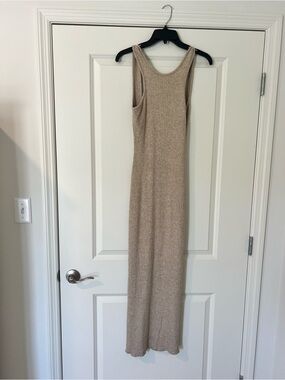 Et Clet Low Back Dress in Beige
